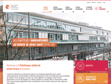 Tablet Screenshot of pmu-lausanne.ch